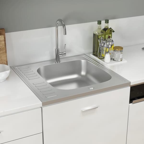 Diskhoar - Living Diskho med avrinningsyta silver 600x600x155 mm rostfritt stål