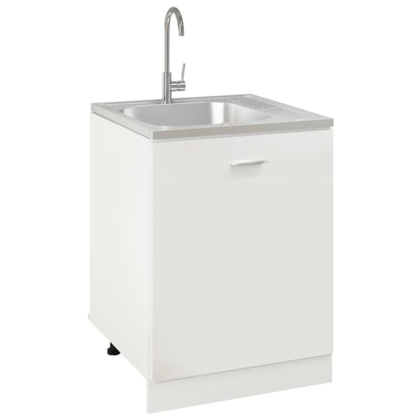Diskhoar - Living Diskho med avrinningsyta silver 600x600x155 mm rostfritt stål