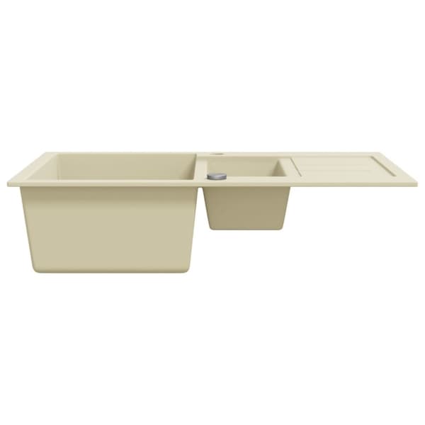 Køkkenvaske & arbejdsvaske - Living køkkenvask granit dobbelt vask beige