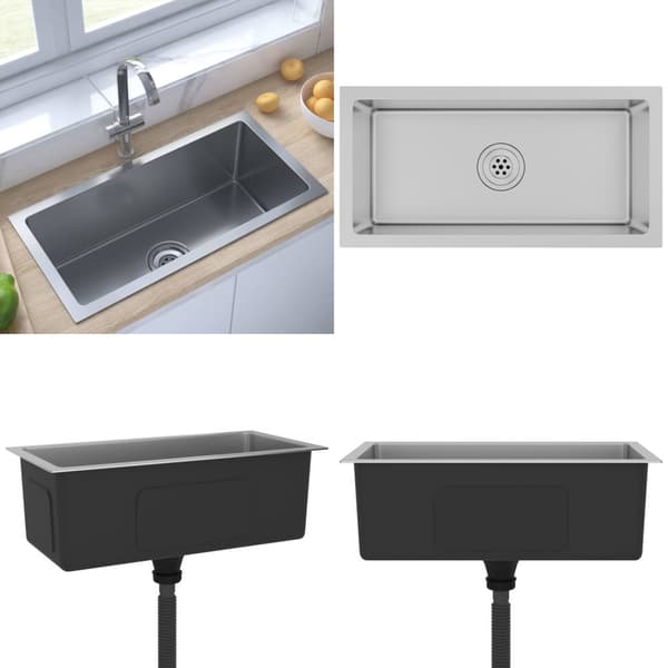 Håndlavet køkkenvask rustfrit stål - Håndlavet Køkkenvask - Håndlavede Køkkenvaske - Home & Living