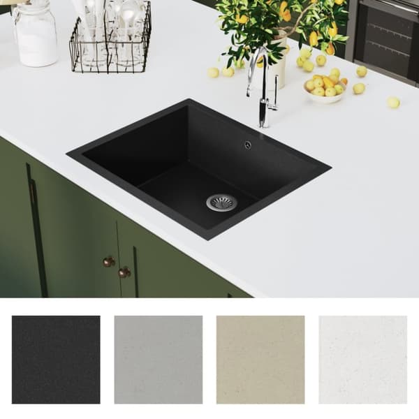 Diskho med bräddavlopp svart granit - Diskho - Diskhoar - Home & Living