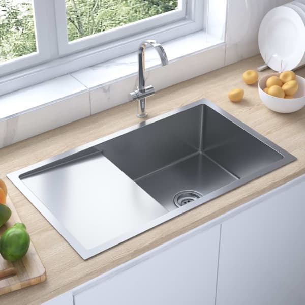 Käsintehty keittiön tiskiallas ruostumaton teräs - Tiskiallas - Tiskialtaat - Home & Living