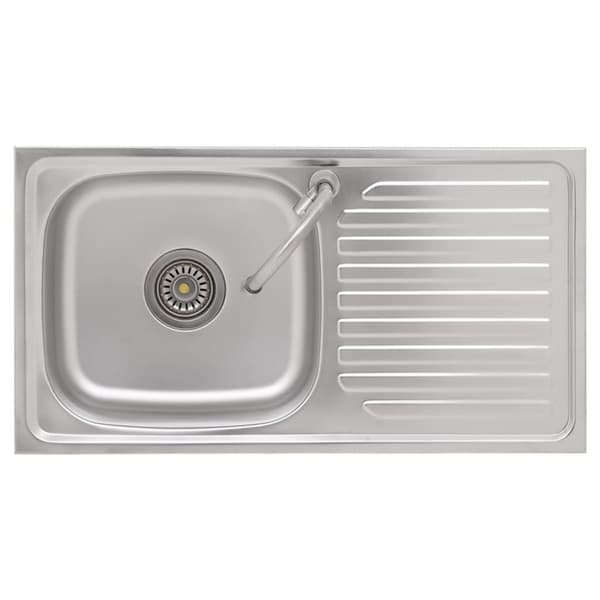 Campingvask med hane enkelt vask rustfrit stål - Campingvask - Campingvaske - Home & Living