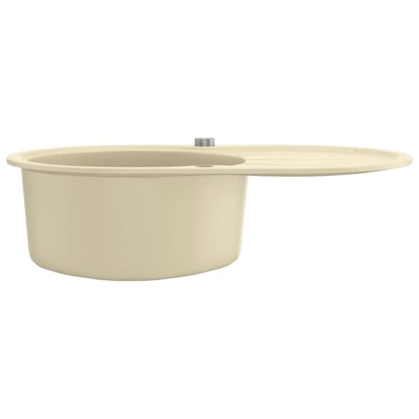 Køkkenvask granit enkelt vask oval beige - Køkkenvask - Køkkenvaske - Home & Living