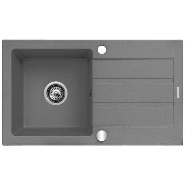 Vask med et rum Maidsinks 76 x 44 cm Grå