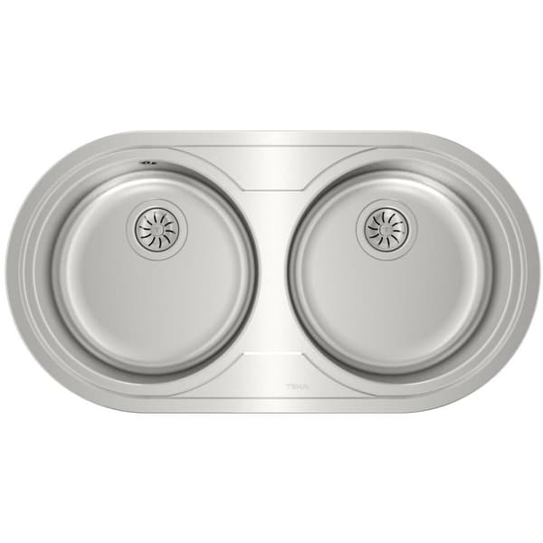 Dobbeltvask Teka 9025 DUETTA 2C Rustfritt stål