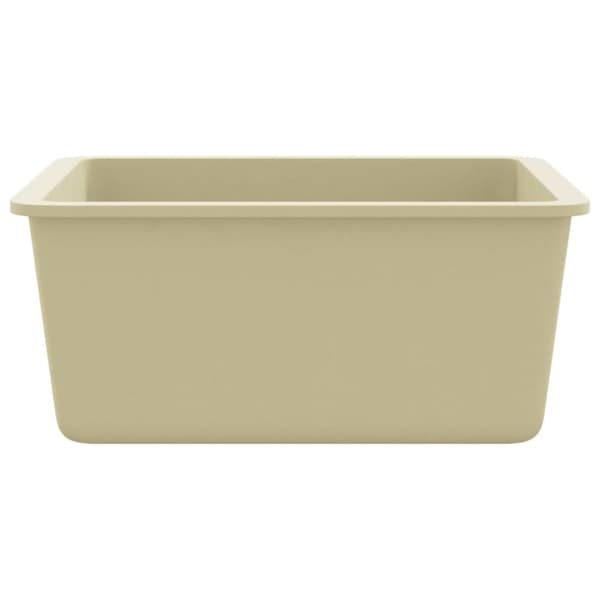 køkkenvask granit enkelt vask beige