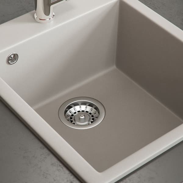 Bergström Venice diskbänk, Beige, 43 x 50 cm