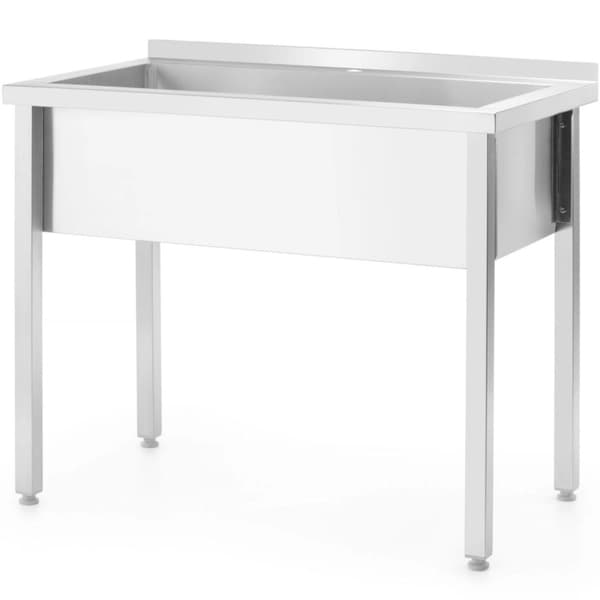 Single-skål catering pool Budget Line STÅL 800 x 600 x 850 cm - Hendi 811009