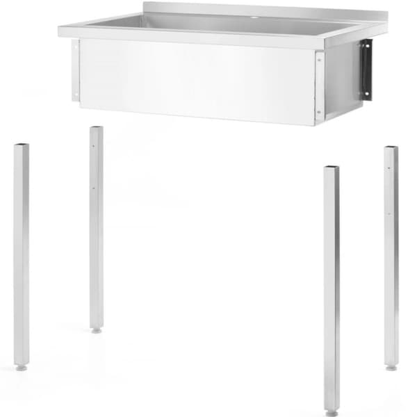 Single-skål catering pool Budget Line STÅL 1000 x 600 x 850 cm - Hendi 811023
