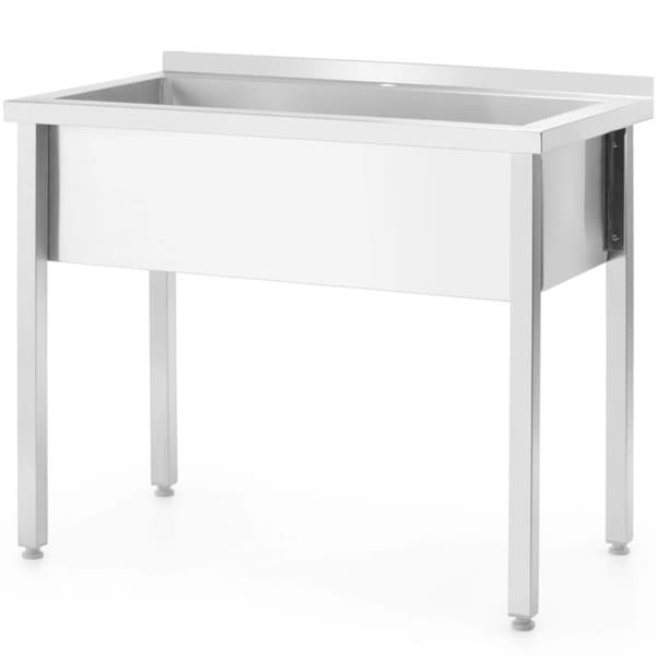 Yksikulhoinen ruokailuallas Budget Line STEEL 1000 x 600 x 850 cm - Hendi 811023