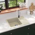 Miniatyrbild 1 av 2: Diskho med bräddavlopp oval beige granit