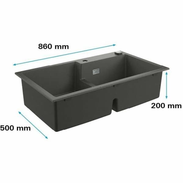 Pesuallas kahdella altaalla Grohe K500