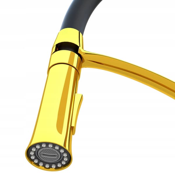 GRANITVASK FOXAL GOLDEN LINE + NEXO ARMATUR guld