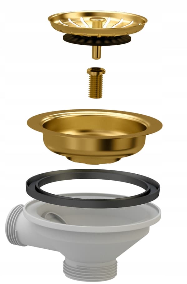 FOXAL GOLDEN LINE DISKHO I GRANIT + KRAAN SNAKE i guld