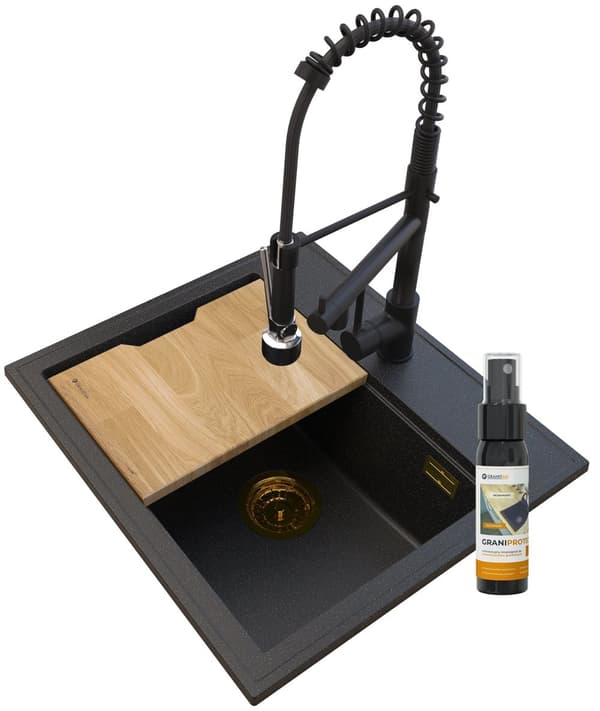 FOXAL GOLDEN LINE DISKHO + SVART SPIRALDUSCH