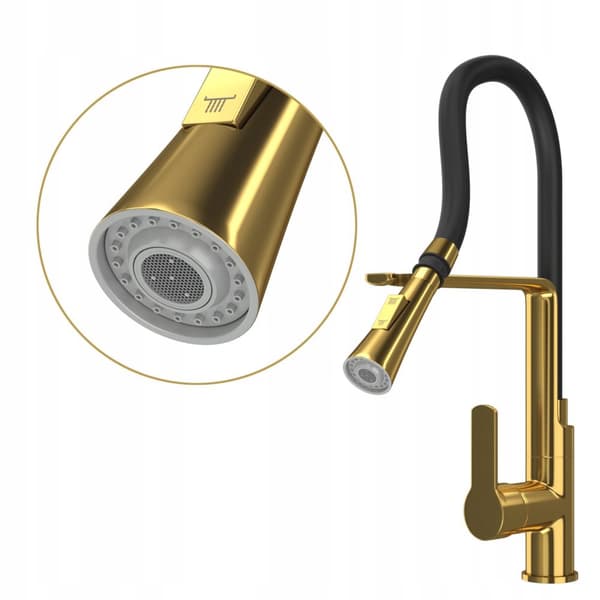 GRANITVASK GOLDEN BEST SYFON ARMATUR  guld