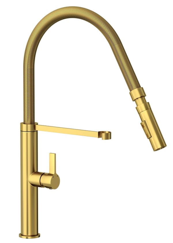 Vask GRANIT hvid BEST vandhane dispenser guld