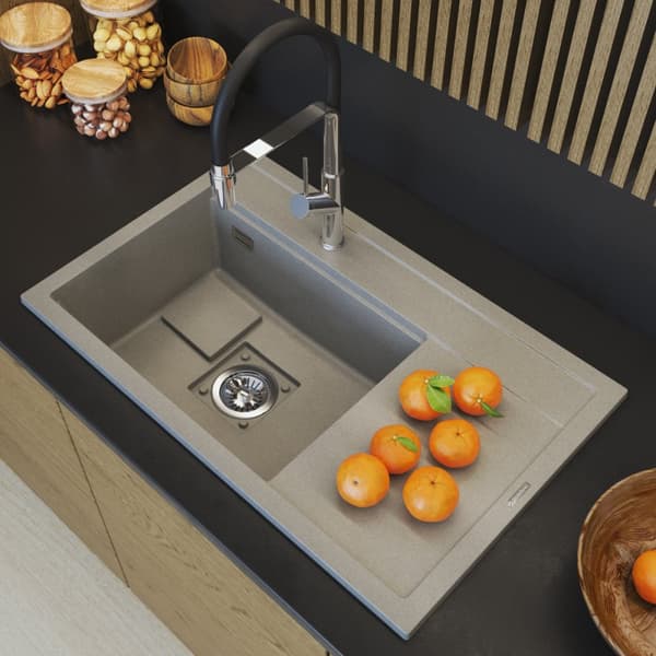 KÖKSVASK I GRANIT beige KÖKSMASKERING MODERN PLUGG