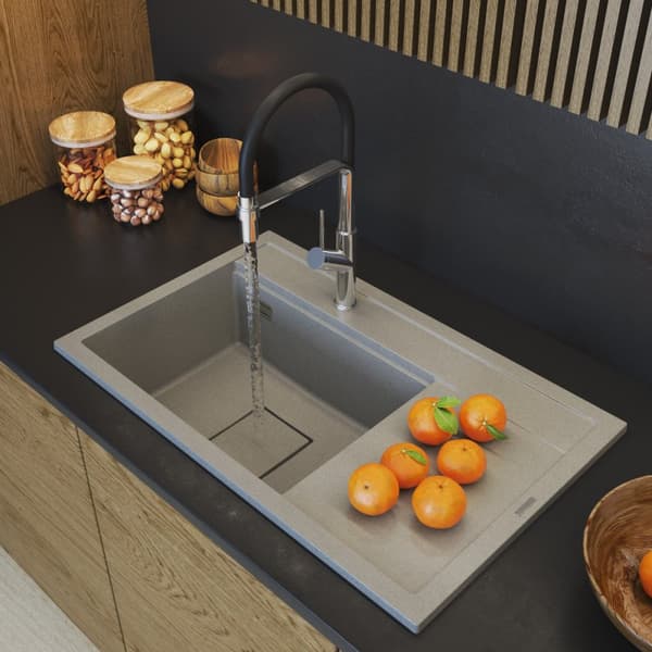 KÖKSVASK I GRANIT beige KÖKSMASKERING MODERN PLUGG