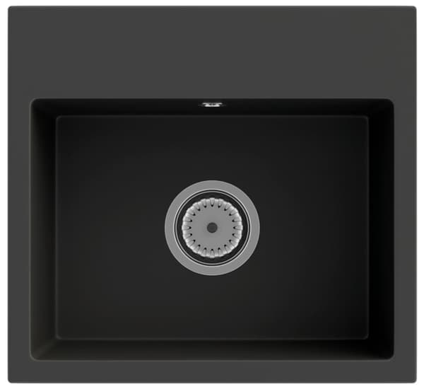 SVART GRANITDISK KÖKSKRAN KORG SIPHON KROM GRANITAN TEOR