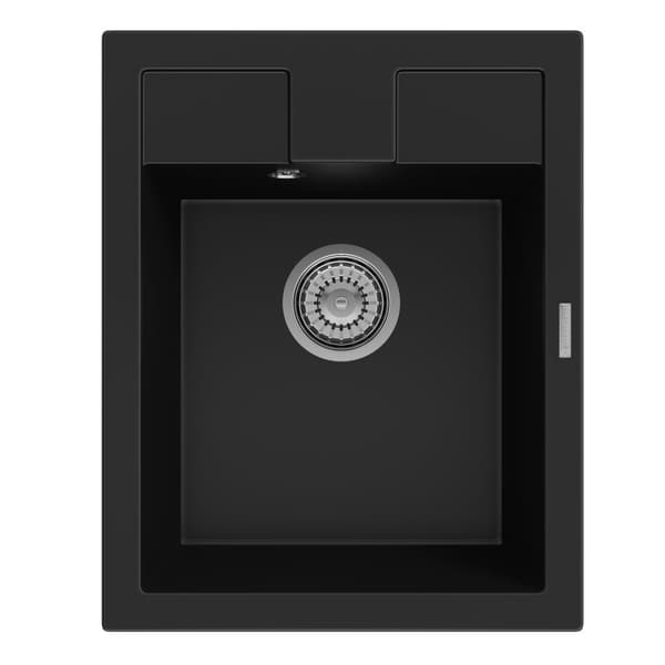 SVART GRANITDISK BÄST KÖKSKRAN DISKHO SIFON SET