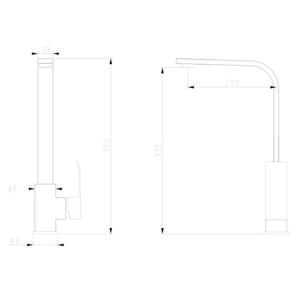 WEZER PRO4B-06 køkkenarmatur