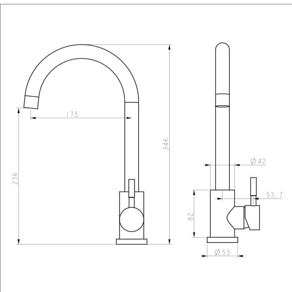 WEZER EKO4A-09 køkkenarmatur