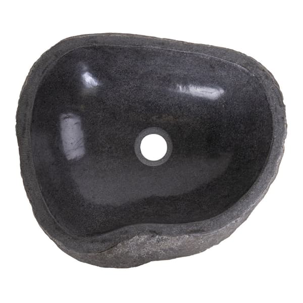 Rootz Riverstone -altaan - luonnonkivimallas - maalaismainen pesuallas - ainutlaatuinen muotoilu - 40x35x15 cm