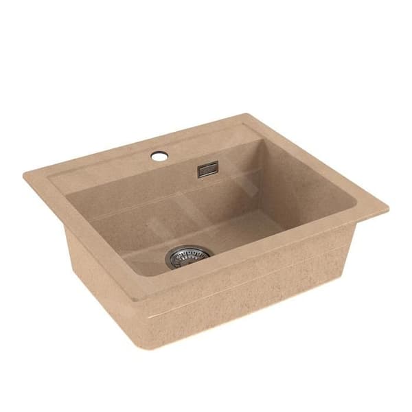 Alveus Atrox Diskho i granit 590x500 mm, med avstängning, beige 1131994
