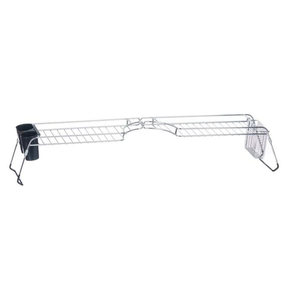 Dreneringsstativ for kjøkkenvask Kinvara W3422A-1 Svart Sølv Metall polypropylen 44 x 11 x 16 cm (4 enheter)