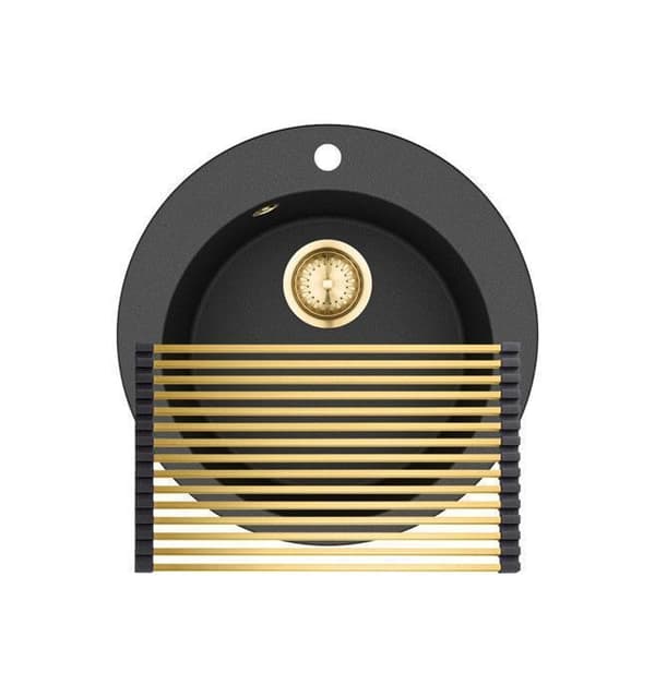 Köksbänk i inbyggd granit Retro-design + Rullbar avrunning