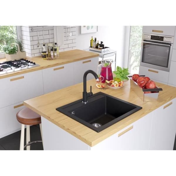 Diskho - Gurari - SQQ100 - Granit - Metallisk svart - 1 underlimmad skål