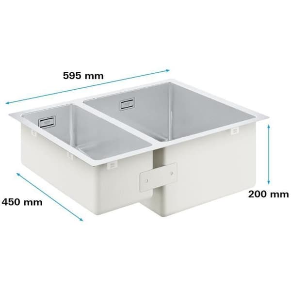 GROHE Undermonterad diskbänk K700 31576SD1 - Rostfritt stål