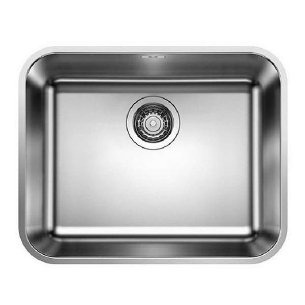1 skål diskbänk Blanco 518205 Blancosupra 500-U Borstad rostfritt stål utan automatisk korgavlopp