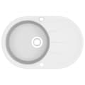 Miniatyrbild 2 av 2: Diskho granit enkel oval vit