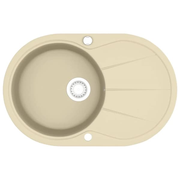 Diskho granit enkel oval beige