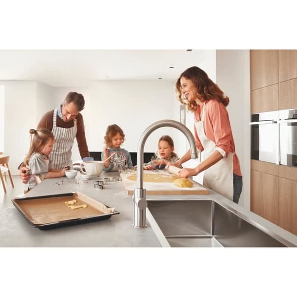 GROHE Rostfri diskho K700 31580SD1 - Inbyggd - 1 skål - utan avlopp - 86,4x46,4 cm - Rostfritt stål