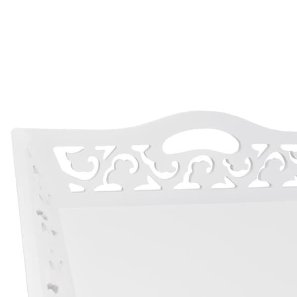 vidaXL Sidebord med brett hvit