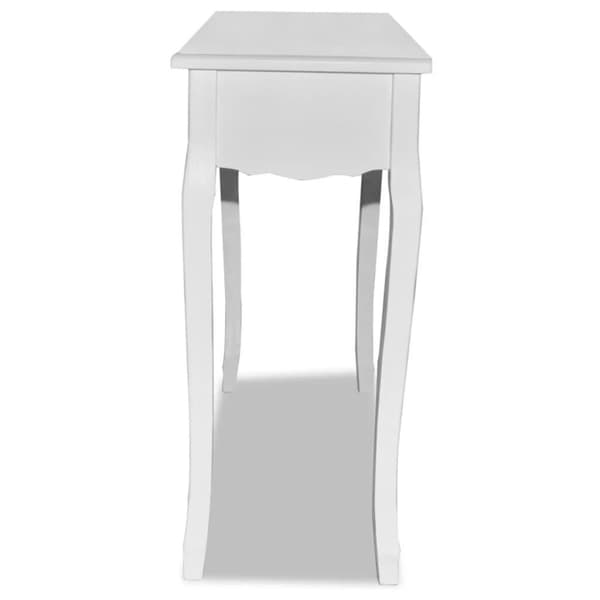 vidaXL Sivupöytä Valkoinen