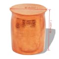 Miniatyrbillede 4 af 4: vidaXL taburet/sidebord hamret aluminium messing/kobberfarvet