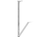 Miniatyrbilde 2 av 4: vidaXL 4 Height justerbare Bordben Krom 1100 mm