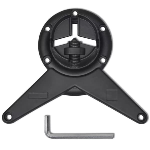 vidaXL 4 justerbare Bordben Sort 870 mm