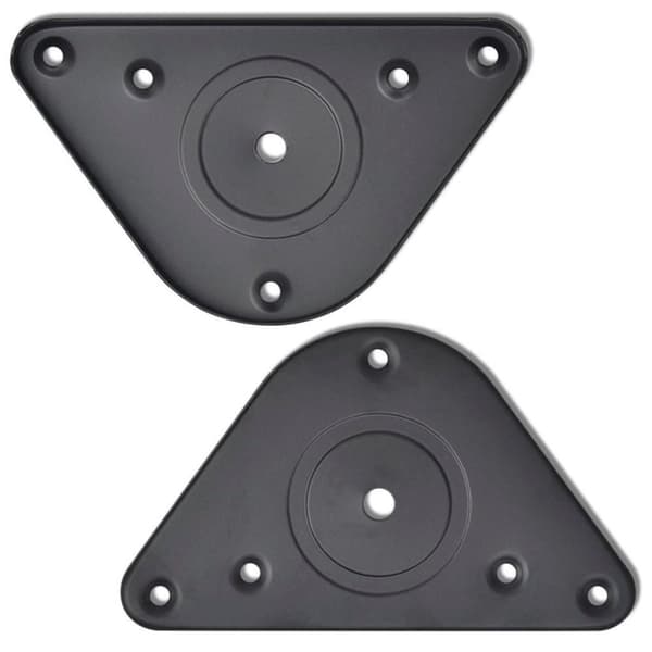 vidaXL 4 Height justerbare Bordben Sort 870 mm