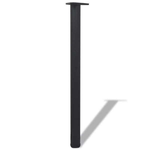 vidaXL 4 Height justerbare Bordben Sort 870 mm