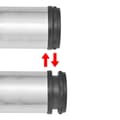 Miniatyrbilde 3 av 4: vidaXL 4 Height justerbare Bordben Børstet nikkel 710 mm
