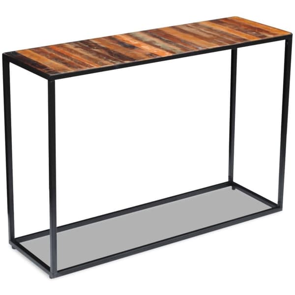 vidaXL aflastningsbord 110x35x76 cm massivt genbrugstræ