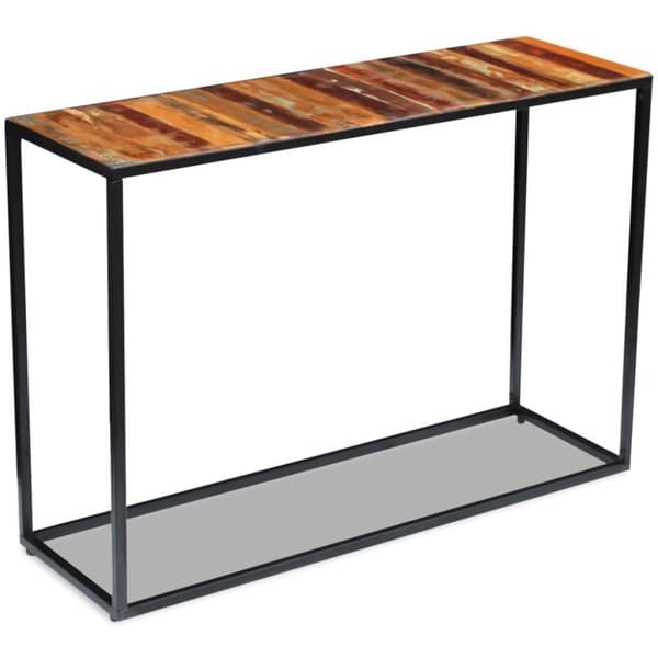 vidaXL aflastningsbord 110x35x76 cm massivt genbrugstræ
