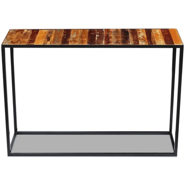 vidaXL aflastningsbord 110x35x76 cm massivt genbrugstræ