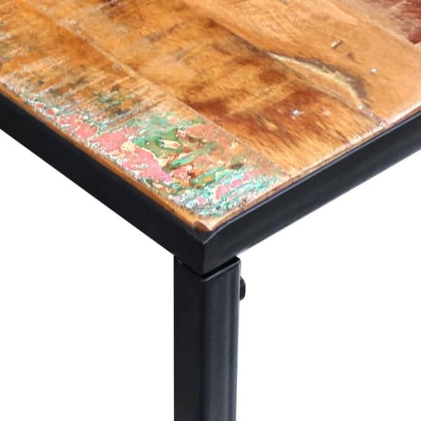 vidaXL aflastningsbord 110x35x76 cm massivt genbrugstræ